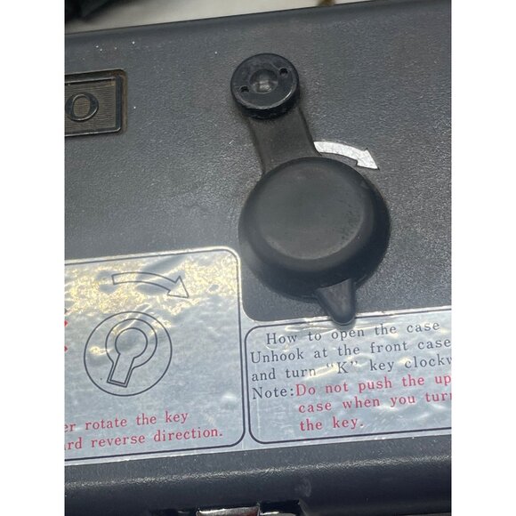 amano pr-500 watchman clock time with key & paper black made in japan READ - Picture 8 of 13